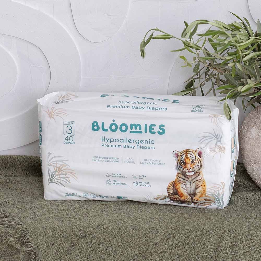 Bloomies - Premium Baby Diapers - 7-11 kg - Size 3 - 40pcs