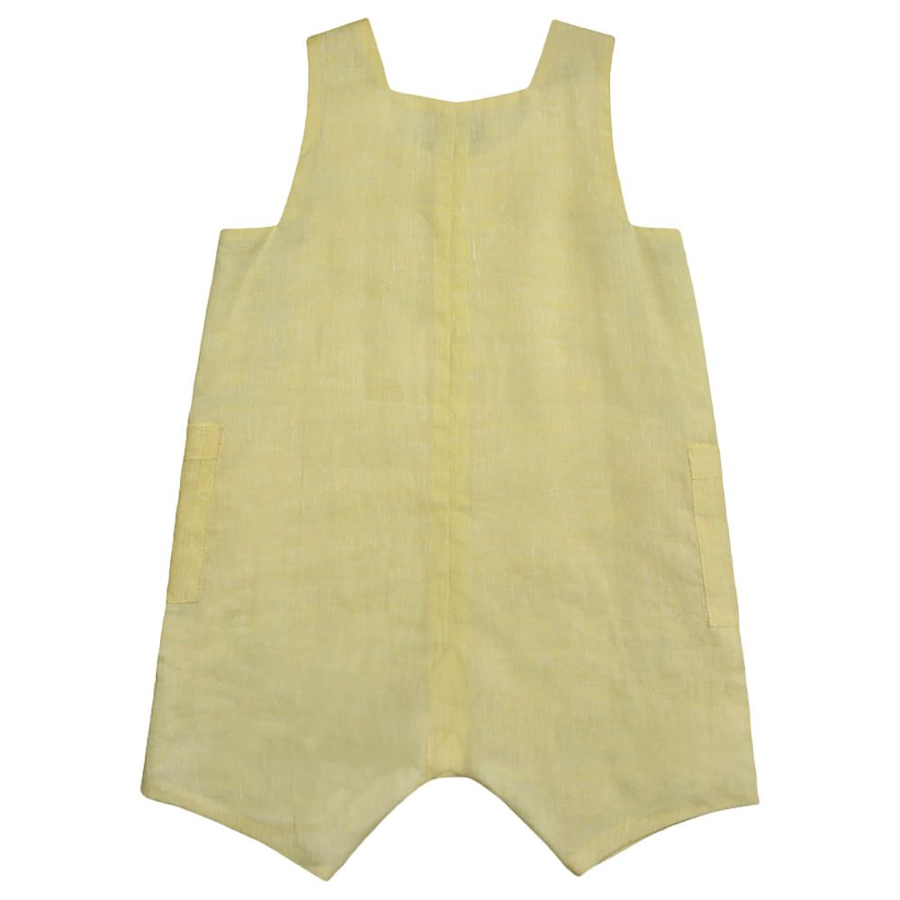 Jules & Juliette - Damien Baby Dungaree - Pastel Yellow