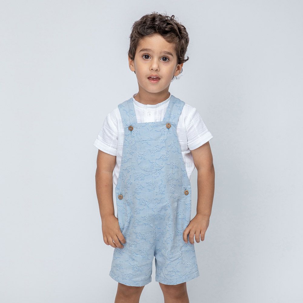 Jules & Juliette - Daniel Baby Dungaree - Denim Light