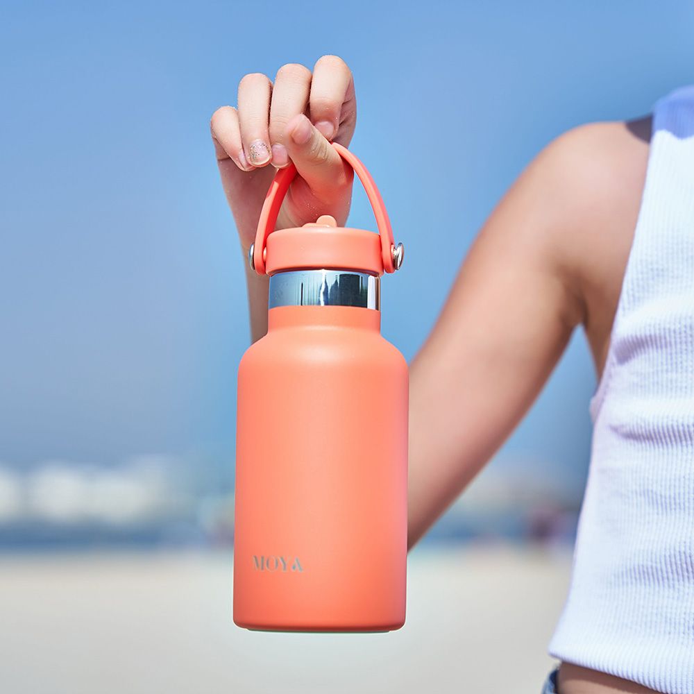 Moya - Seashell Insulated Stainless Steel Water Bottle - 350ml - Coral