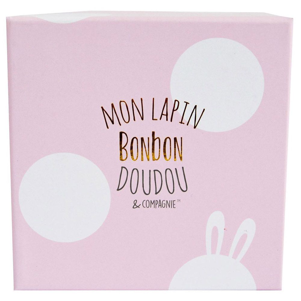 Doudou Et Compagnie - Bunny Bonbon Rattle - Pink