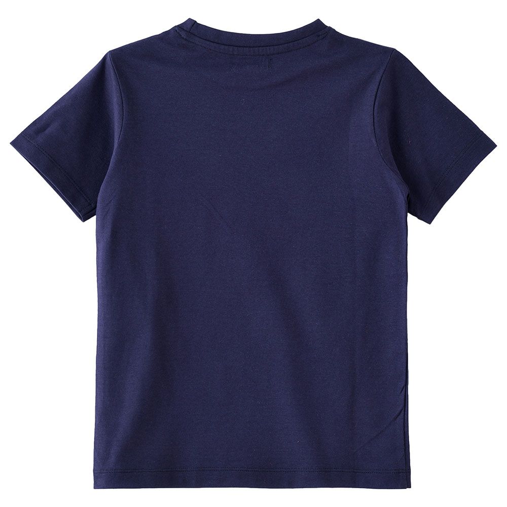 Jam - Boy's Summer Playful Prints Cotton Short-Sleeve Tee - Navy Blue