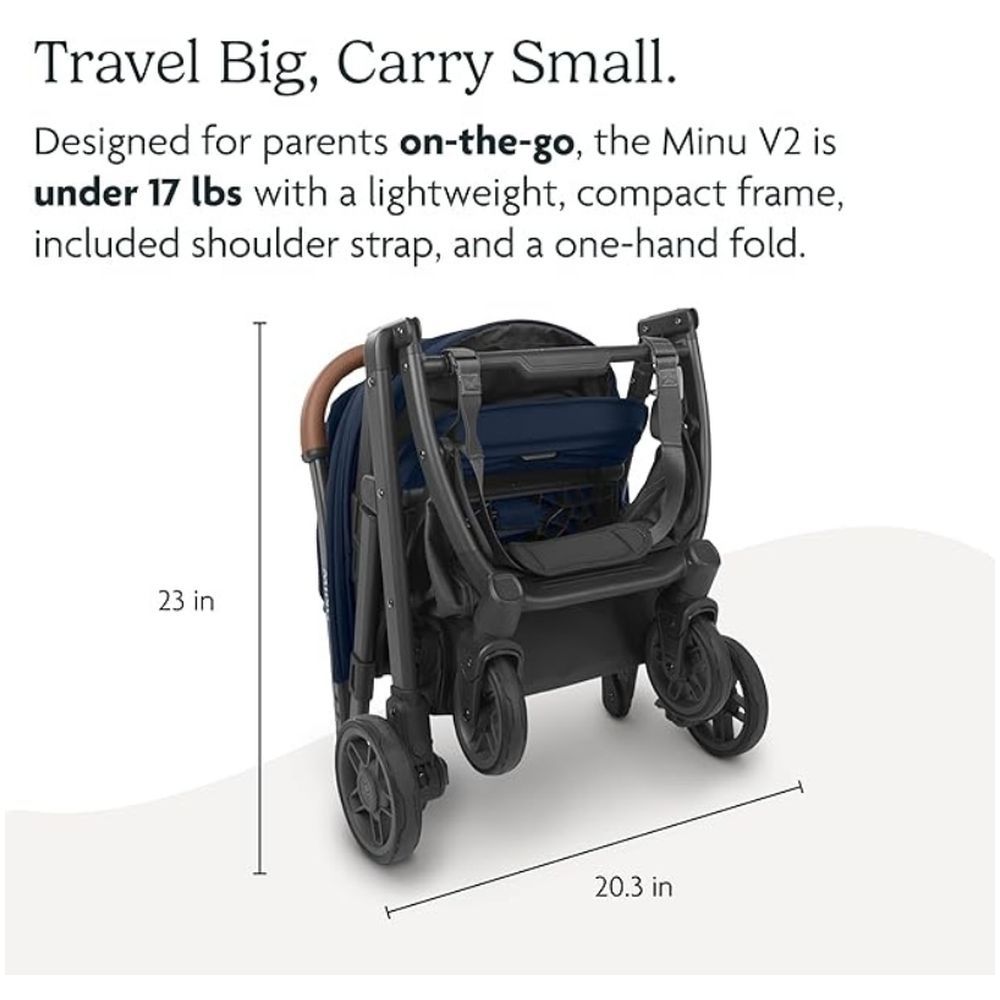 Uppababy - Greyson Minu V2 Stroller - Charcoal Melange