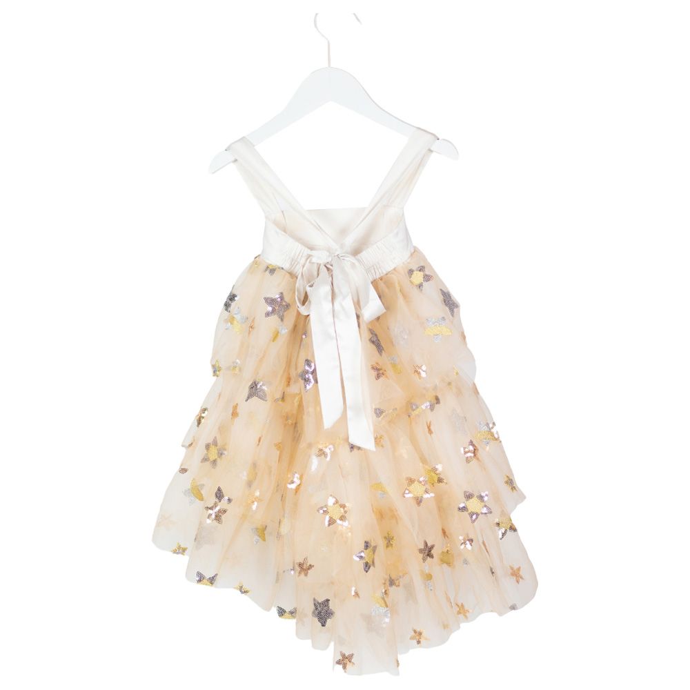 Vanya's Closet - Aseel Tiered Sparkling Dress - Gold