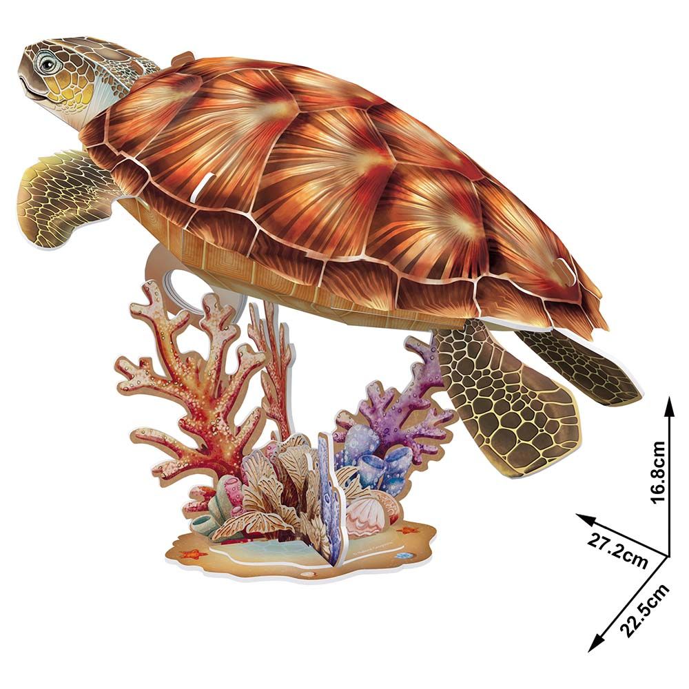 Cubicfun - National Geographic 3D Puzzle Sea Turtle - 31pcs