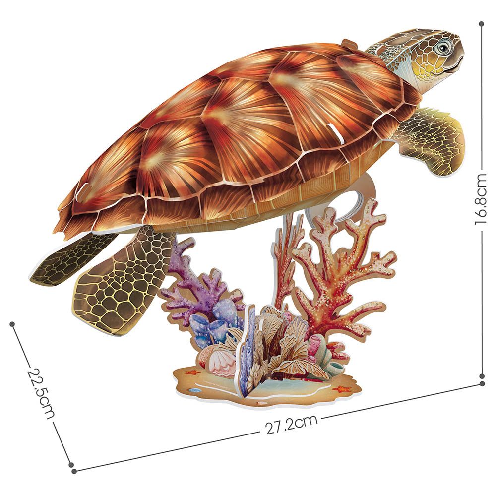 Cubicfun - National Geographic 3D Puzzle Sea Turtle - 31pcs