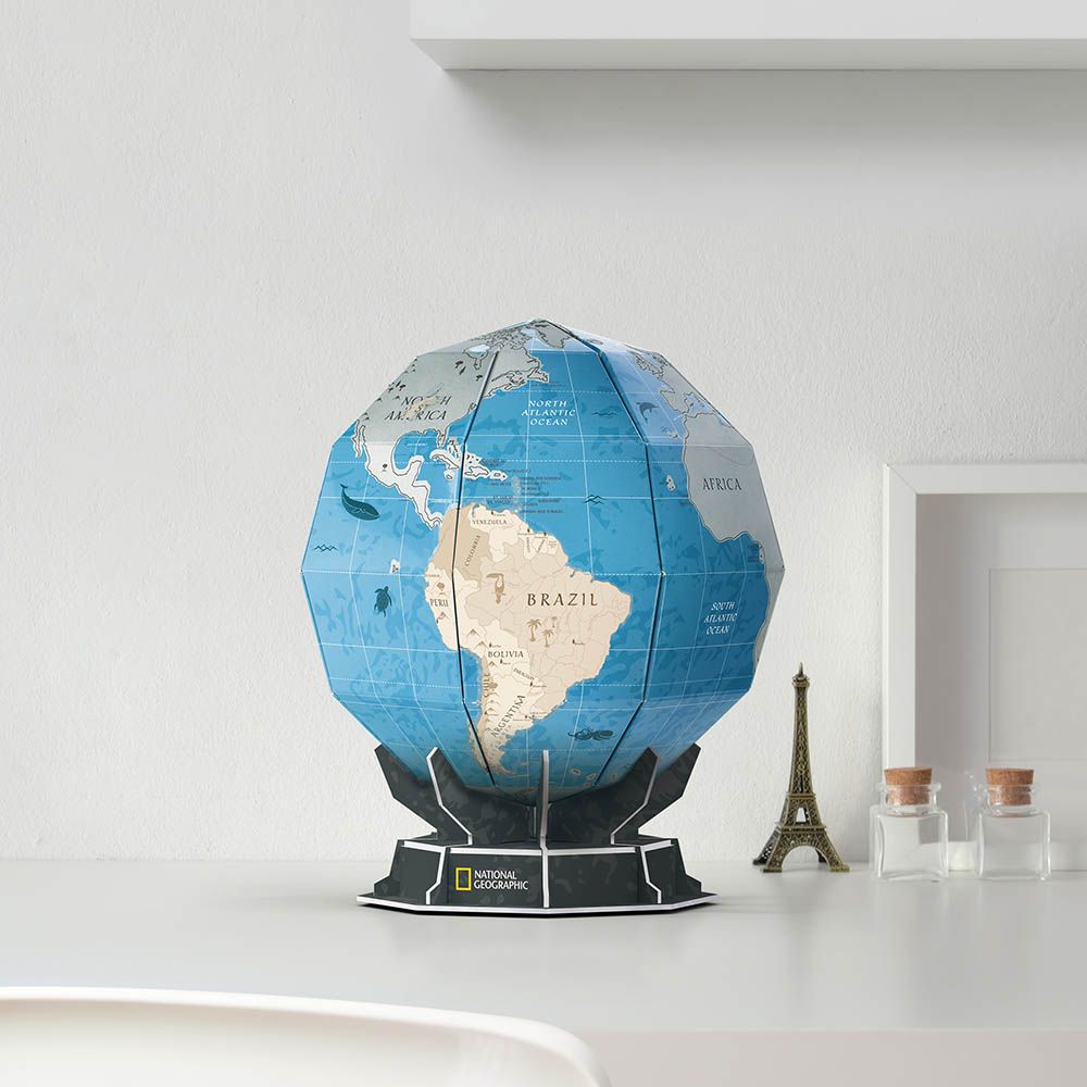 Cubicfun - National Geographic 3D Puzzle Scratch Globe - 31pcs