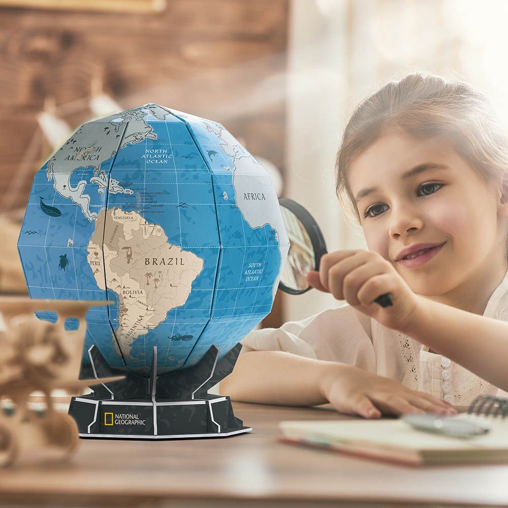 Cubicfun - National Geographic 3D Puzzle Scratch Globe - 31pcs