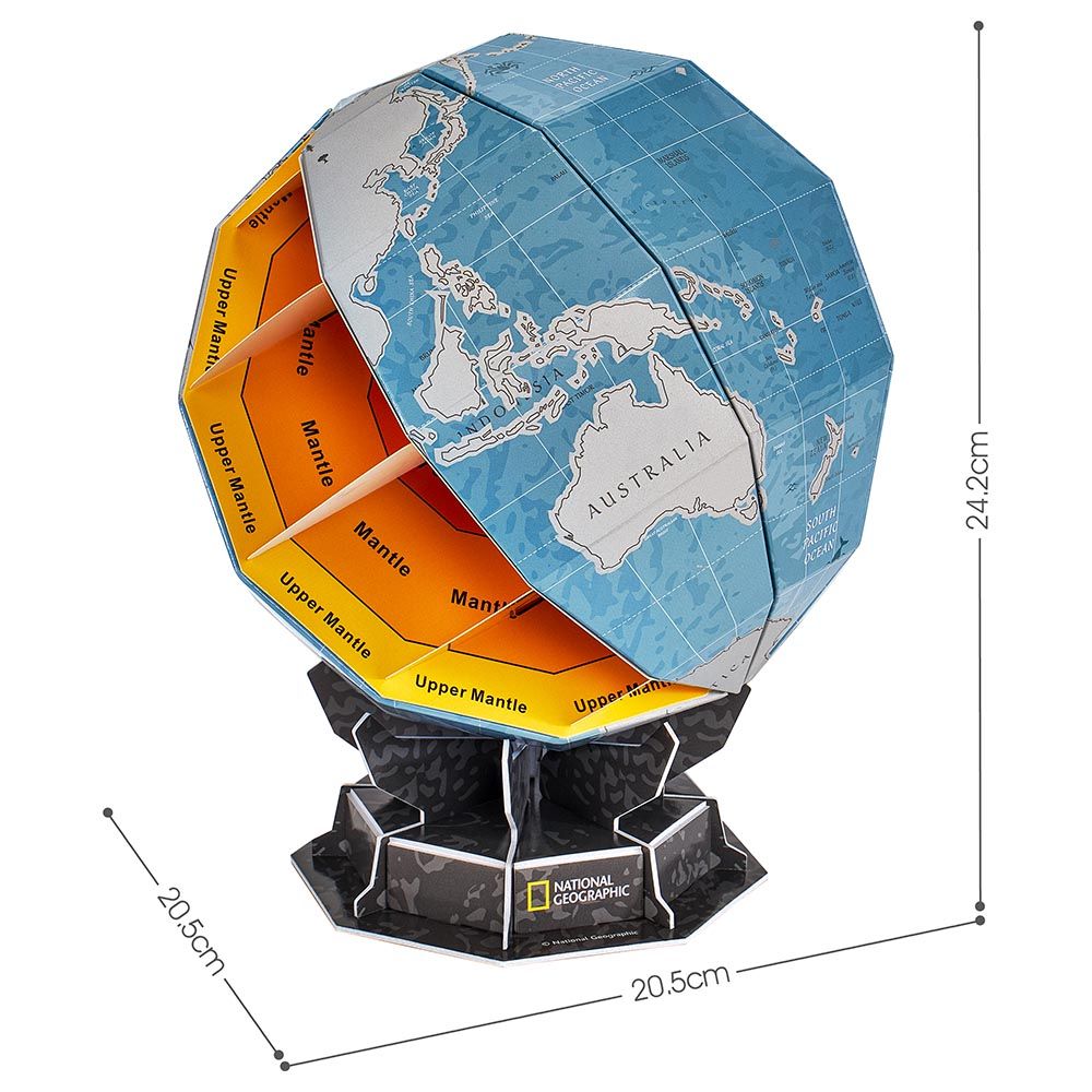 Cubicfun - National Geographic 3D Puzzle Scratch Globe - 31pcs