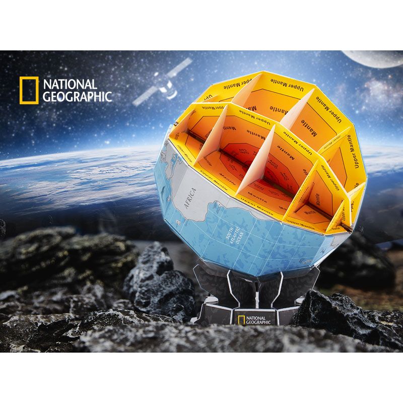 Cubicfun - National Geographic 3D Puzzle Scratch Globe - 31pcs