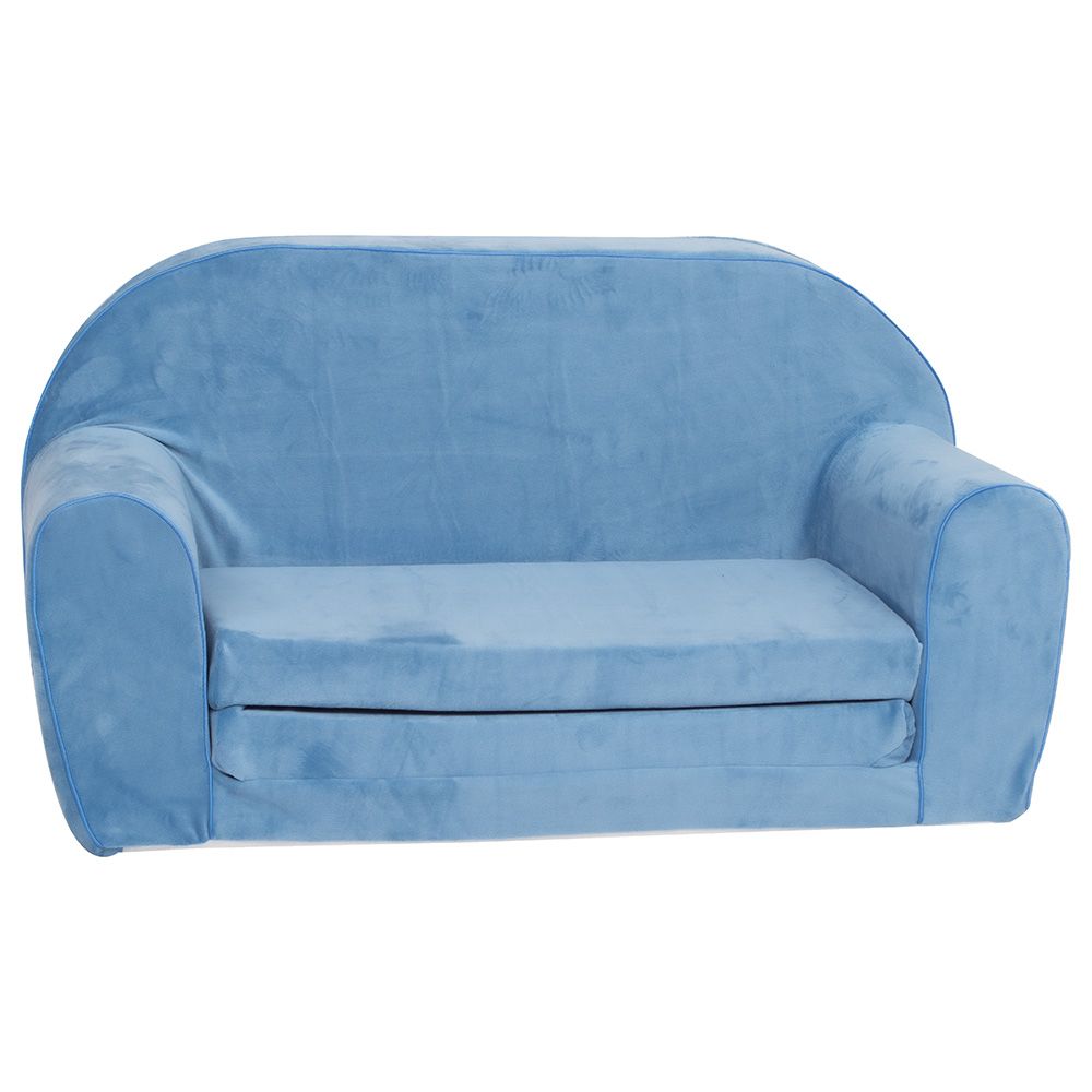 Delsit - Double Sofa Velvet - Blue