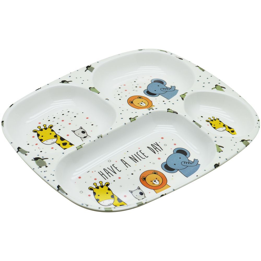 Dinewell - Kids Rectangle Plate - Animate