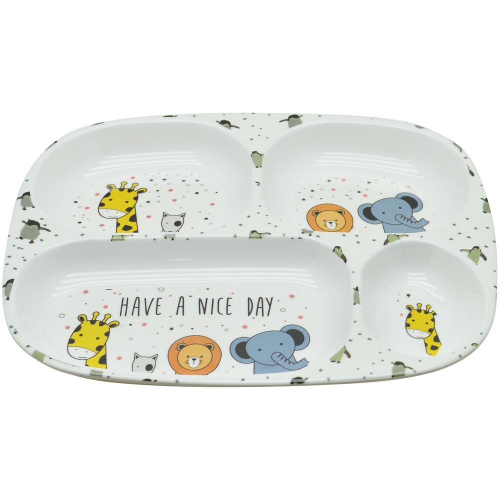 Dinewell - Kids Rectangle Plate - Animate