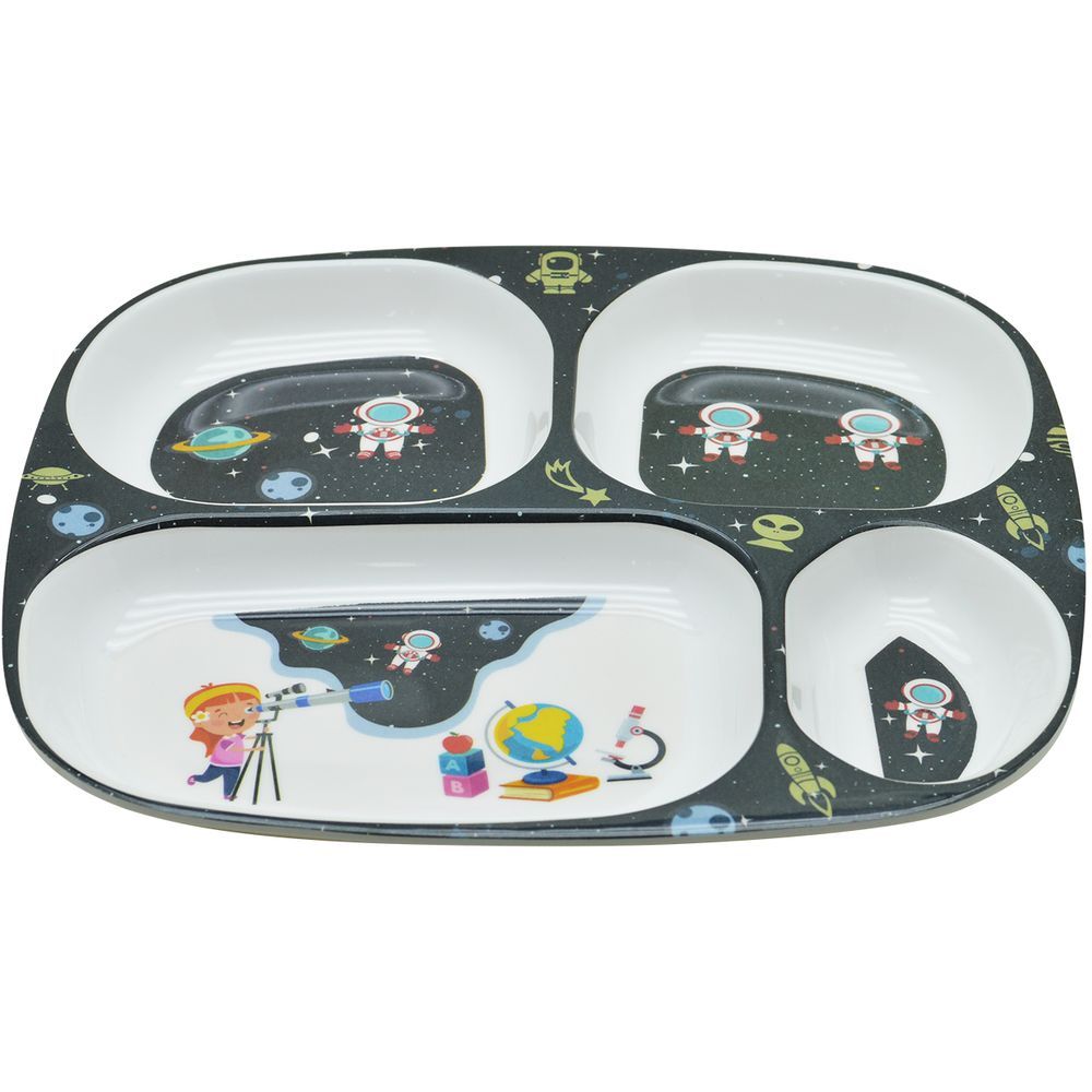 Dinewell - Kids Rectangle Plate - Astronaut