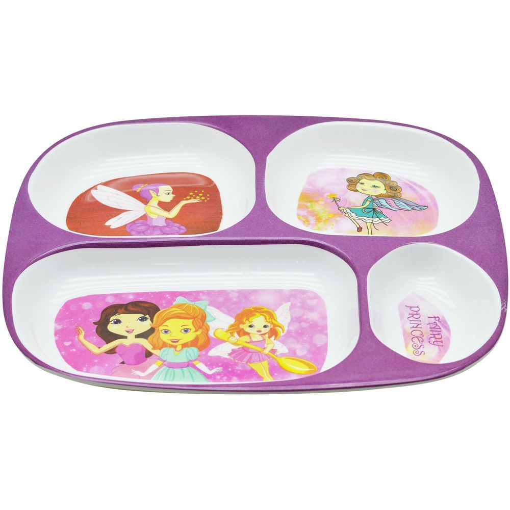 Dinewell - Kids Rectangle Plate - Fairy Princess