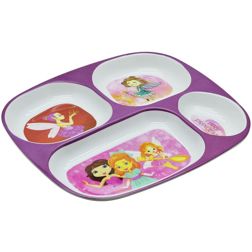 Dinewell - Kids Rectangle Plate - Fairy Princess