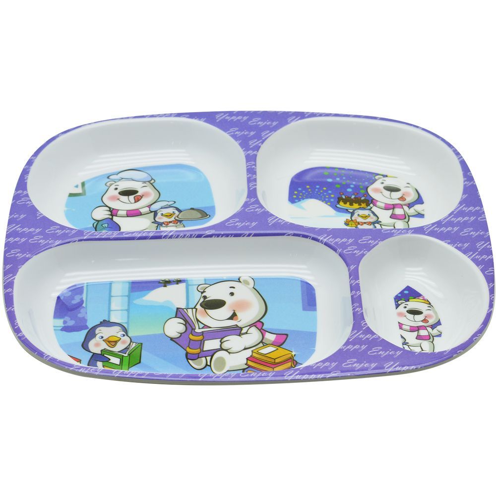 Dinewell - Kids Rectangle Plate - Study Time