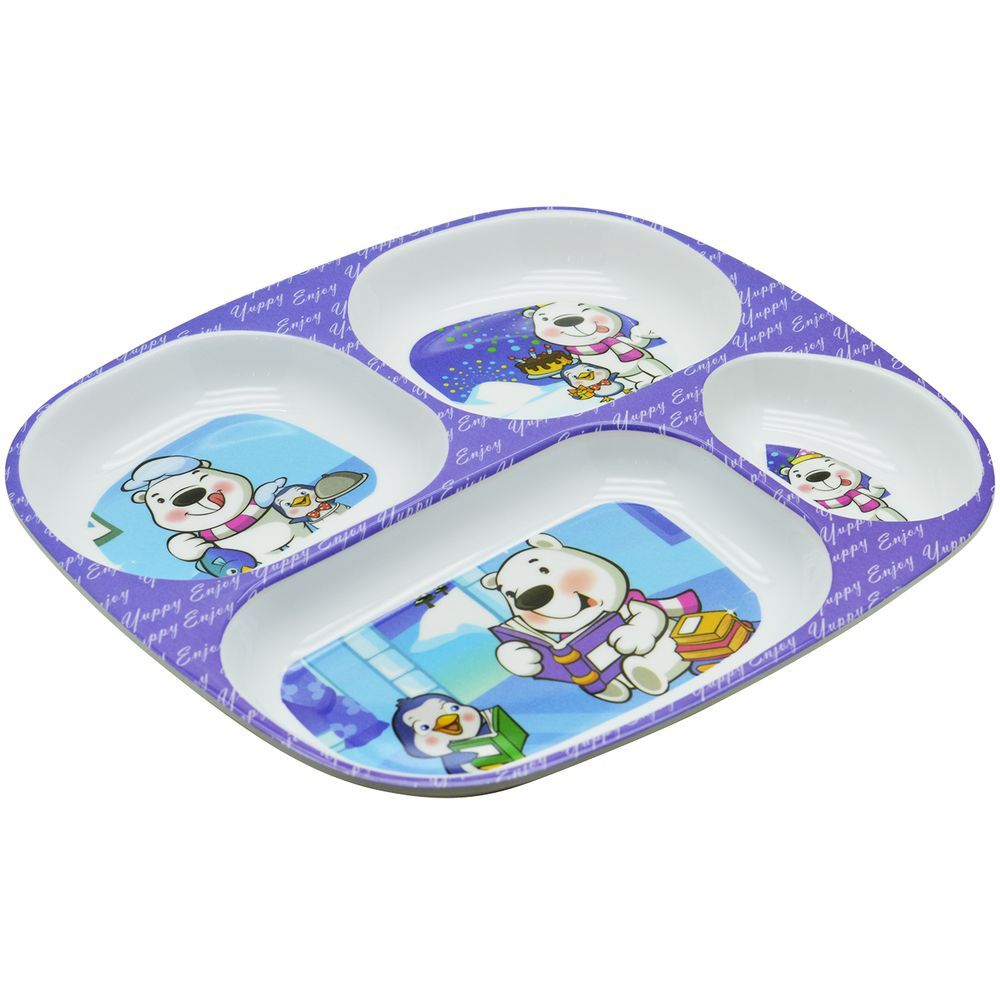 Dinewell - Kids Rectangle Plate - Study Time