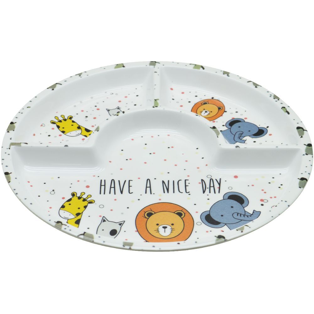 Dinewell - Kids Round Plate - Animate - 10-Inch