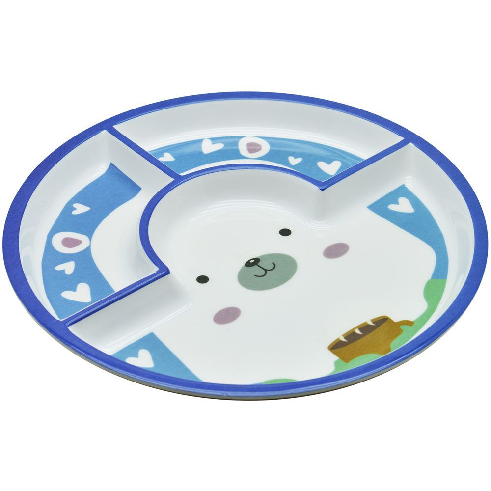 Dinewell - Kids Round Plate - Panda - 10-Inch