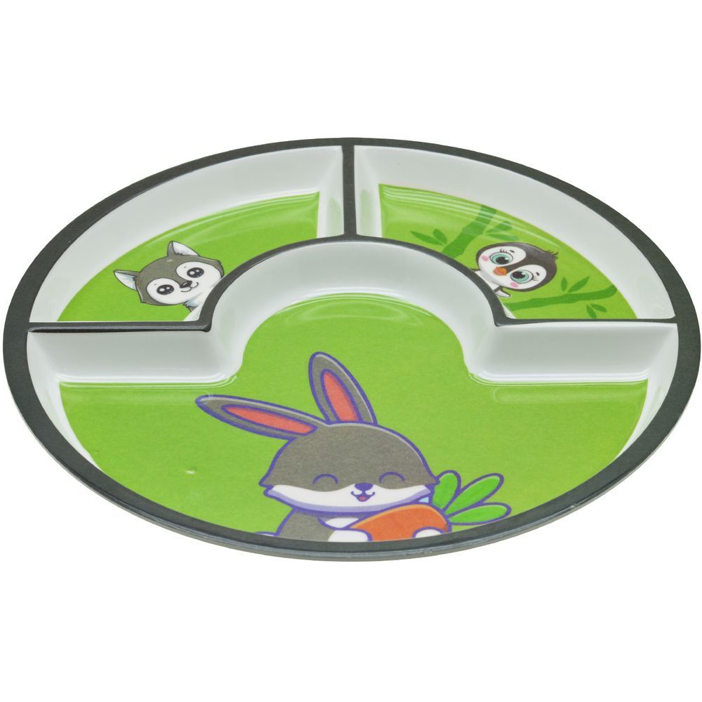 Dinewell - Kids Round Plate - Rabbit