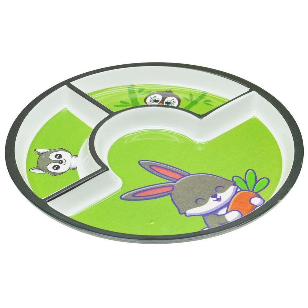 Dinewell - Kids Round Plate - Rabbit