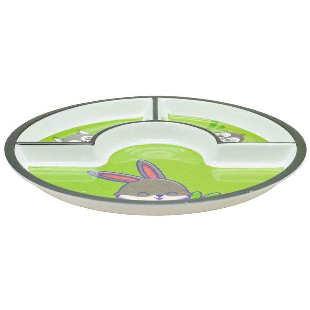 Dinewell - Kids Round Plate - Rabbit