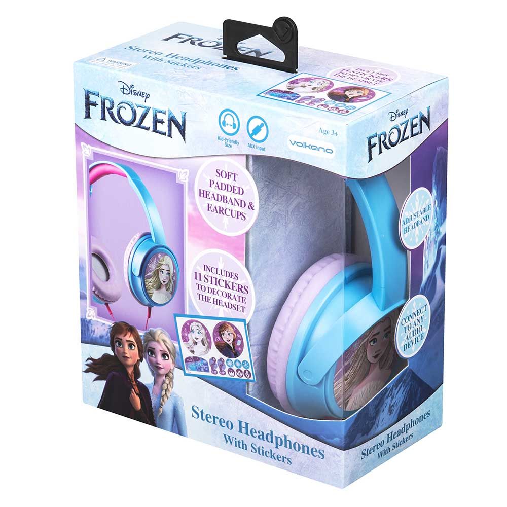 Volkano - Disney Frozen Stereo Headphones With Padded Ear Cups And 11 Stickers