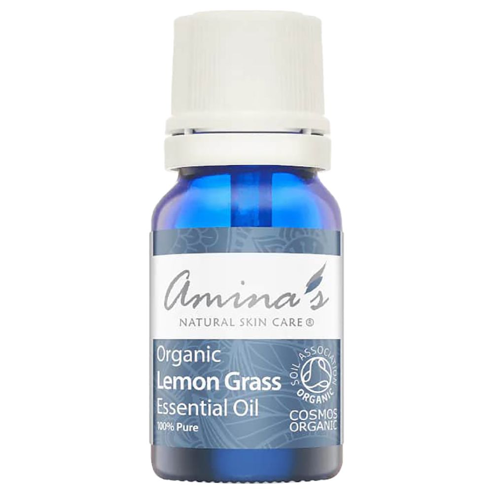 Amina's Natural Skin Care - Organic Lemon Grass Essential Oil - 10 ml