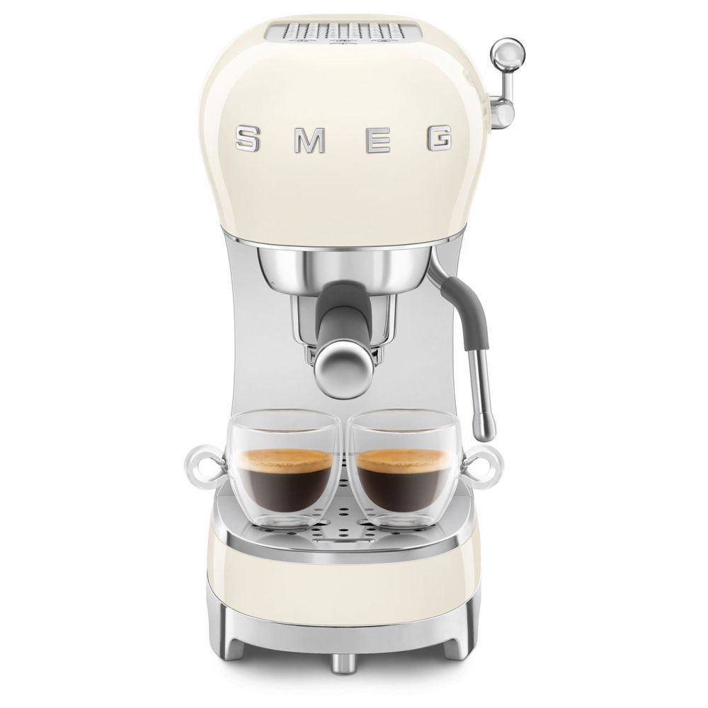 Smeg - 50'S Retro Style Espresso Coffee Machine - Cream - 1350 W