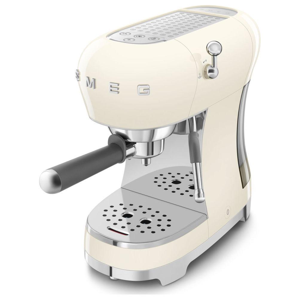 Smeg - 50'S Retro Style Espresso Coffee Machine - Cream - 1350 W