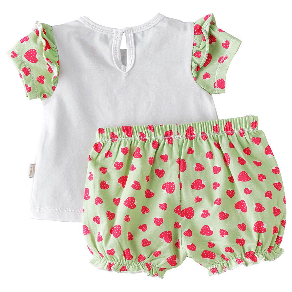 Elegant Kids - 2pc-Set - Sunshine Sprinkles Girl's Tee And Shorts