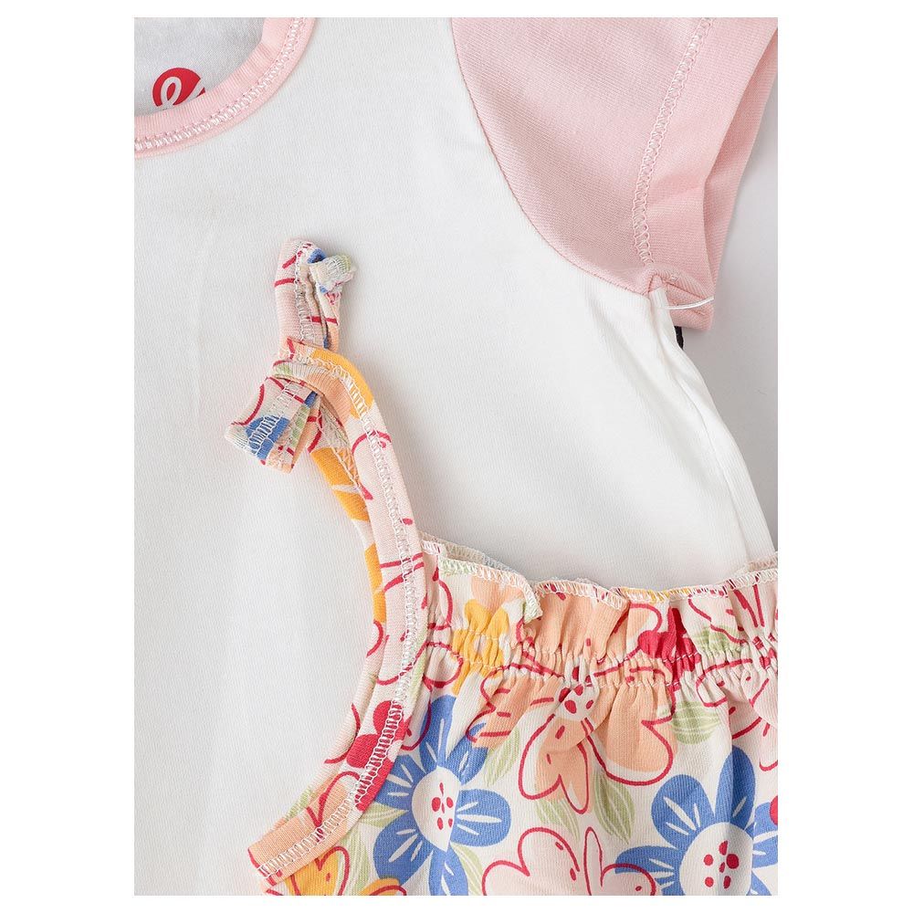 Elegant Kids - 2pc-Set - Sunshine Seeker Girl's Breezy Tee And Dungaree