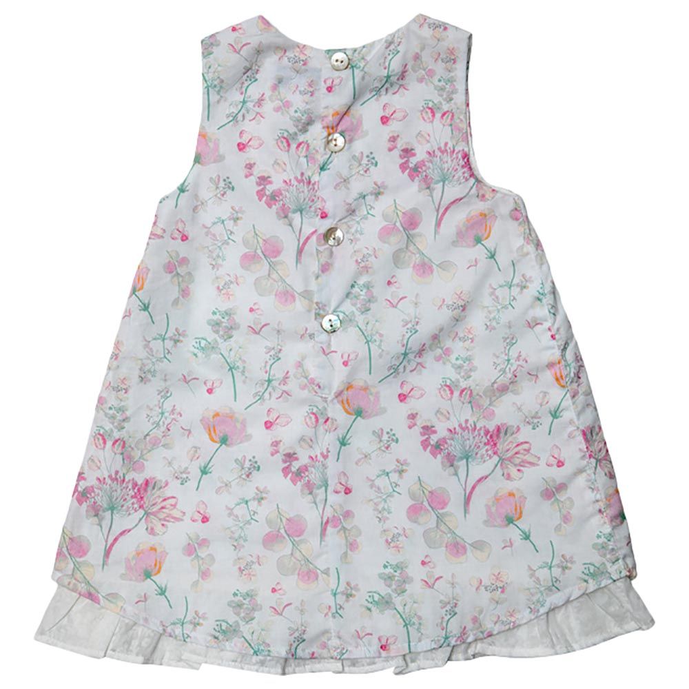 Jules & Juliette - Elise Baby Dress - Flowery Light Pink