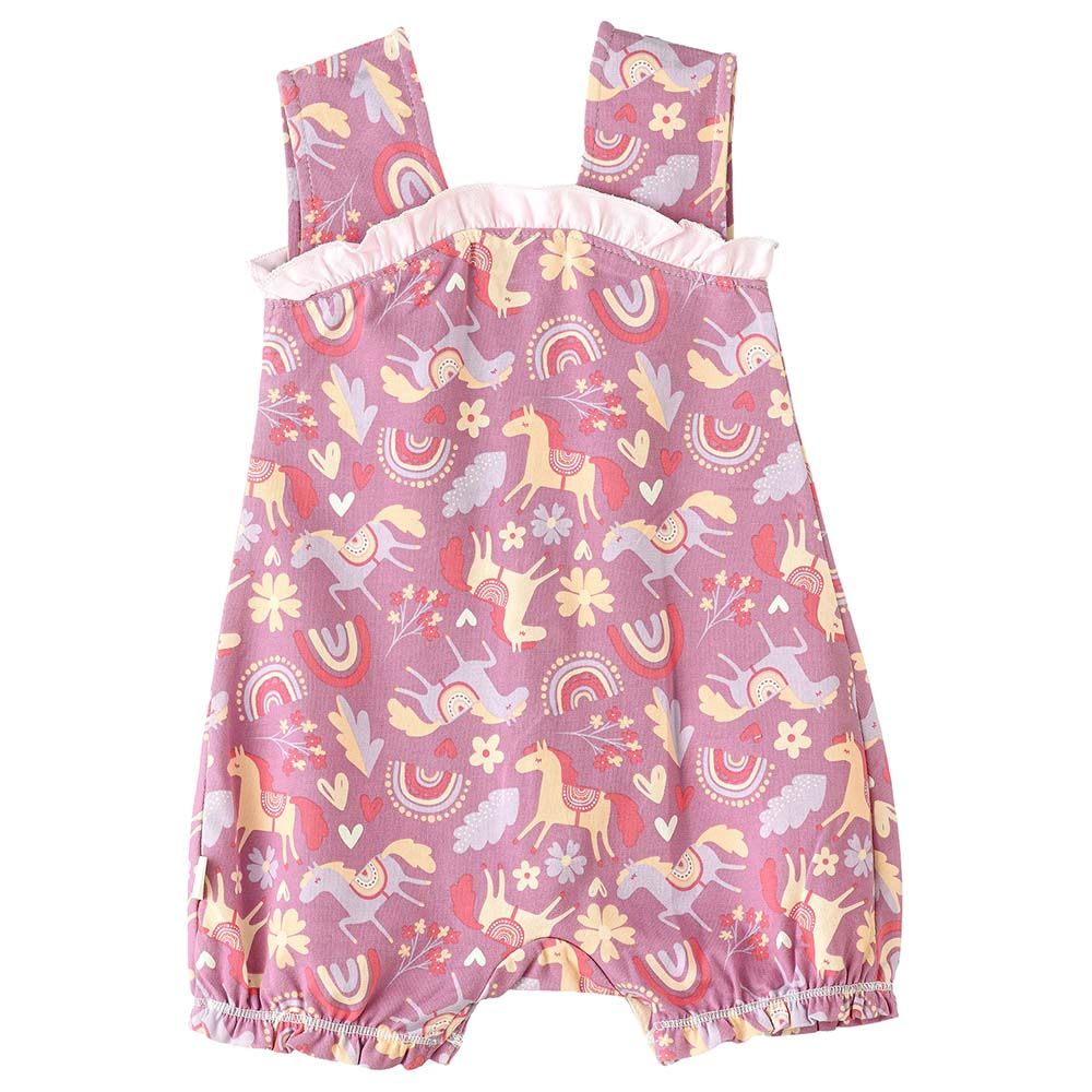 Elegant Kids - Sunny Day Sunshine Girl's Comfy Cotton Romper - Pink