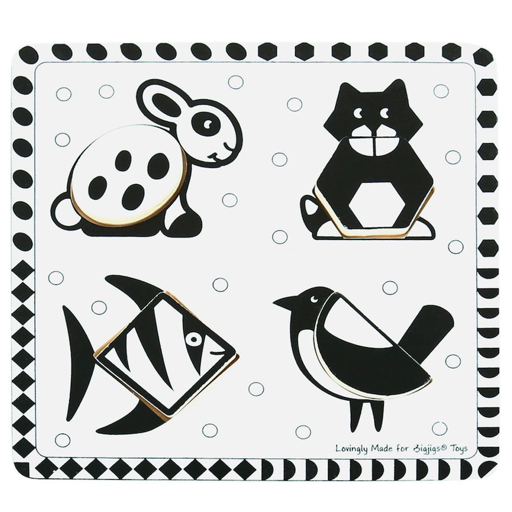 TTS - Black And White Jigsaw Puzzle - 2pcs