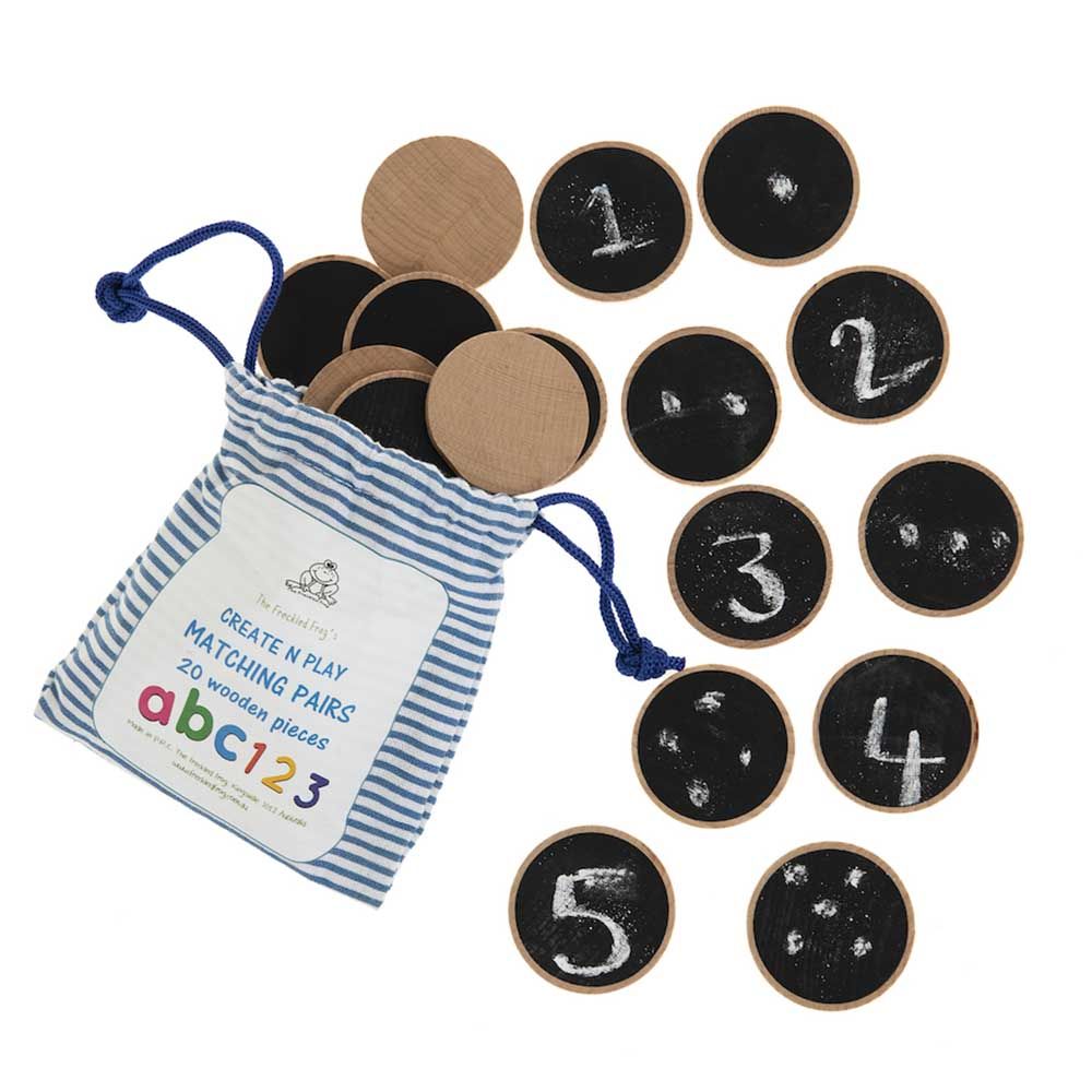 TTS - Create N Play Matching Pairs Wooden Discs - 20pcs