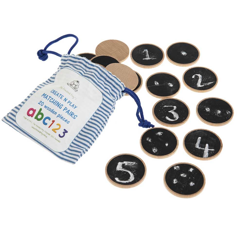 TTS - Create N Play Matching Pairs Wooden Discs - 20pcs