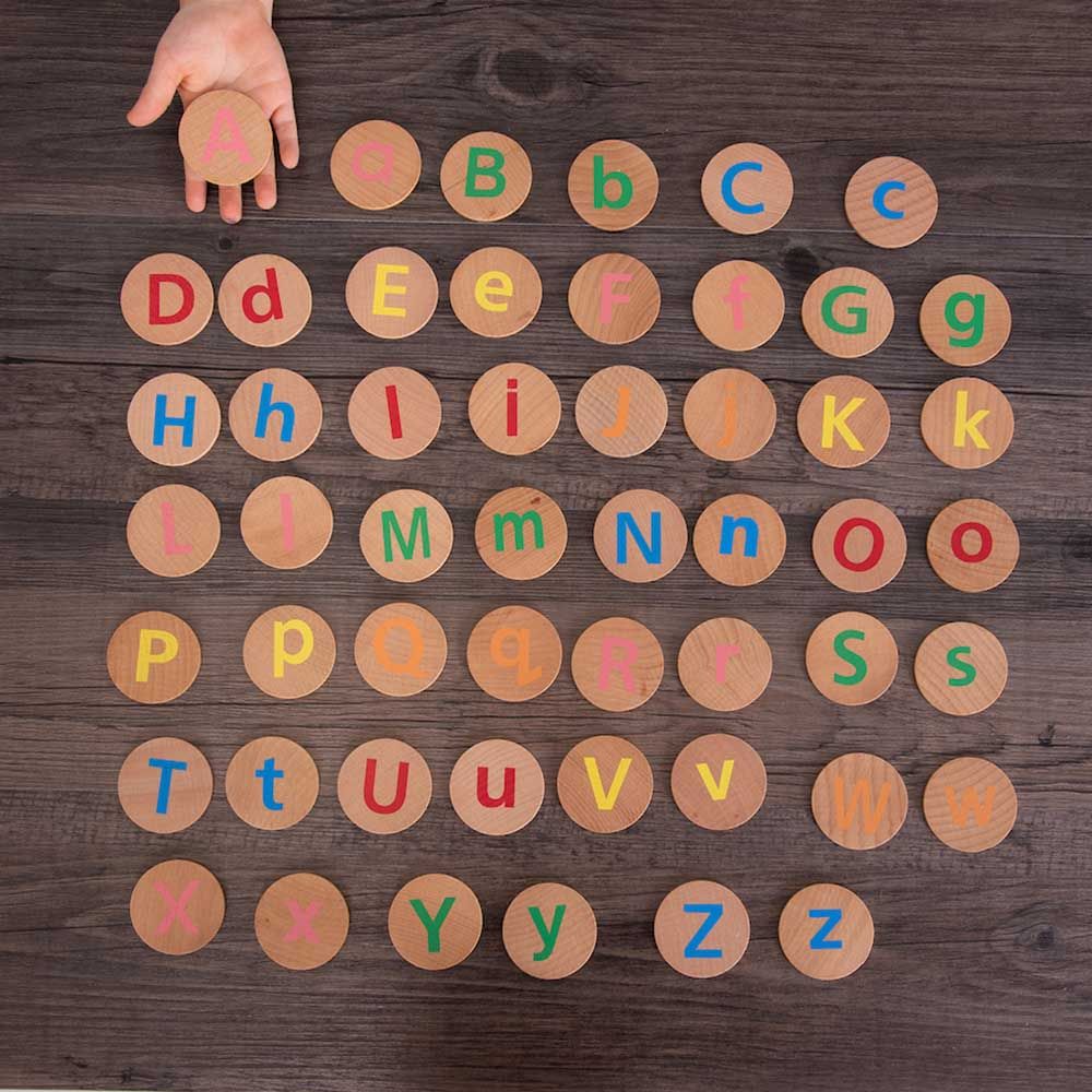 TTS - Wooden Matching Pairs - Alphabet - 52pcs