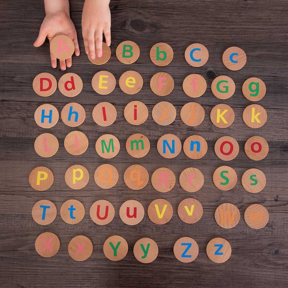 TTS - Wooden Matching Pairs - Alphabet - 52pcs