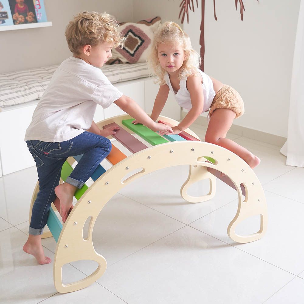 Ezzro - Large Rocker Balance Board - Rainbow