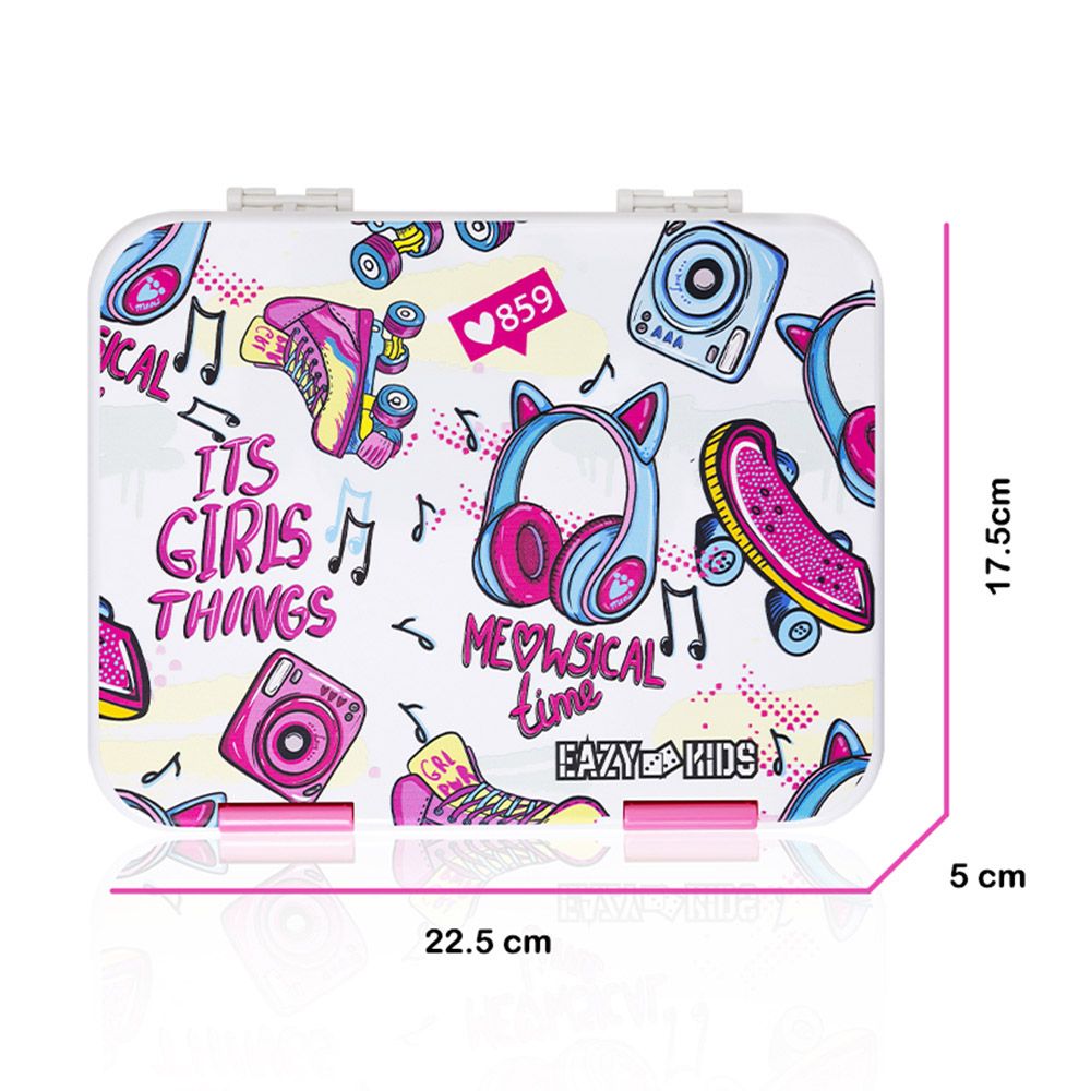 Eazy Kids - Bento Lunch Box w/ Sandwich Cutter Set - Its Girls Things