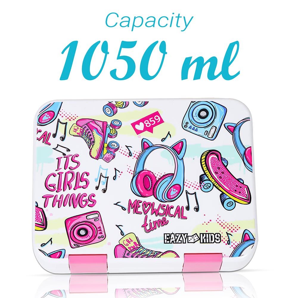 Eazy Kids - Bento Lunch Box w/ Sandwich Cutter Set - Its Girls Things