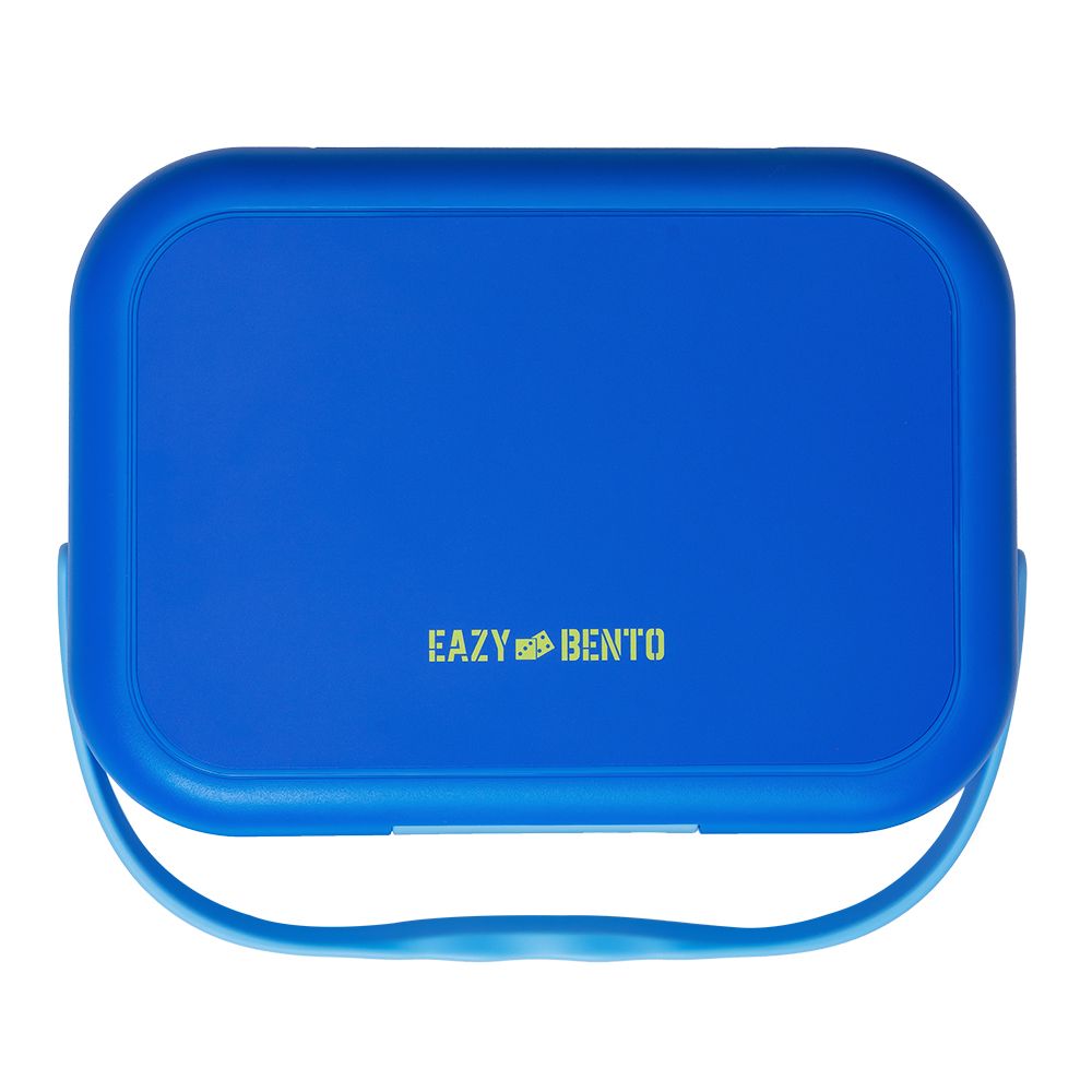 Eazy Kids - 4 Compartment Bento Lunch Box - Mat Blue