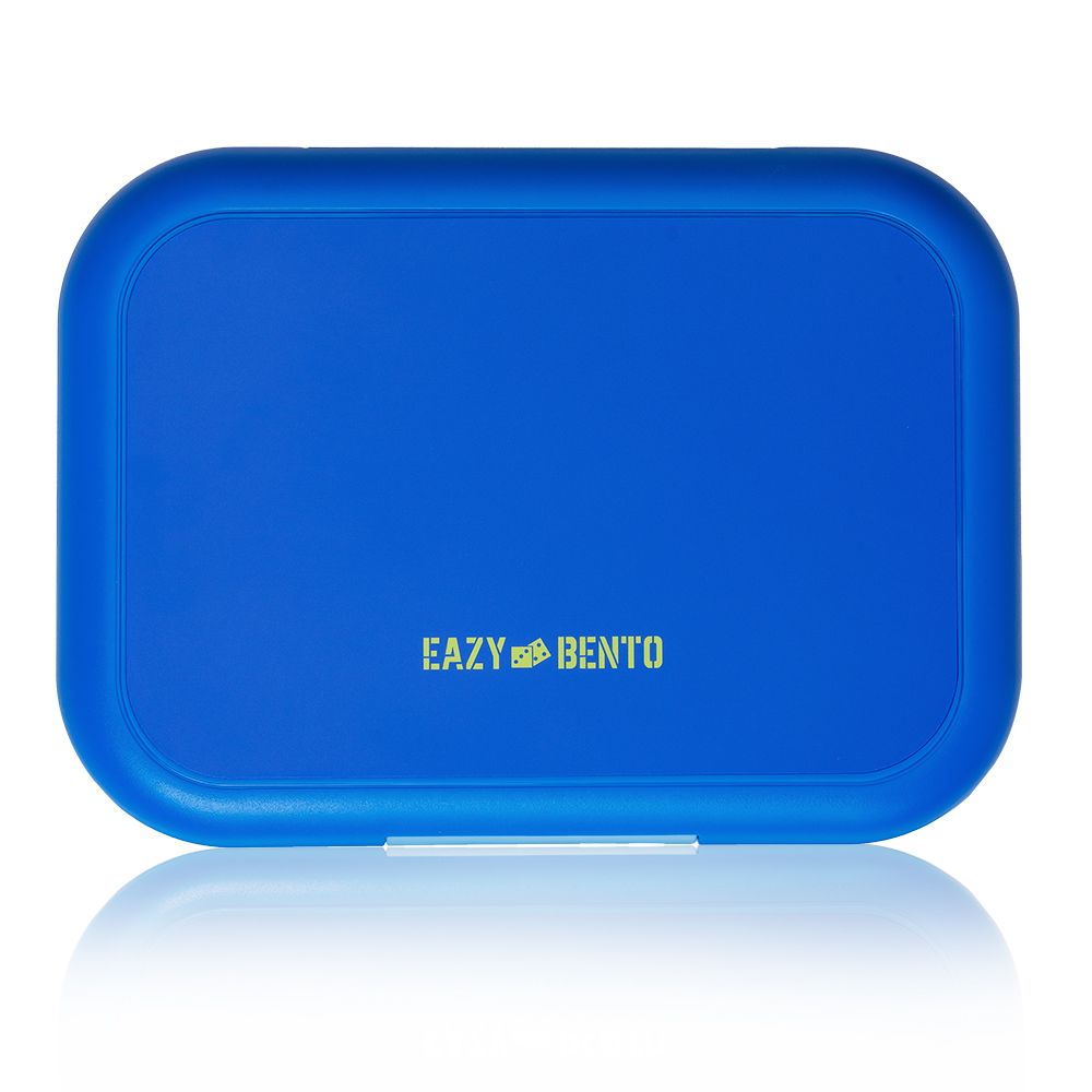 Eazy Kids - 4 Compartment Bento Lunch Box - Mat Blue