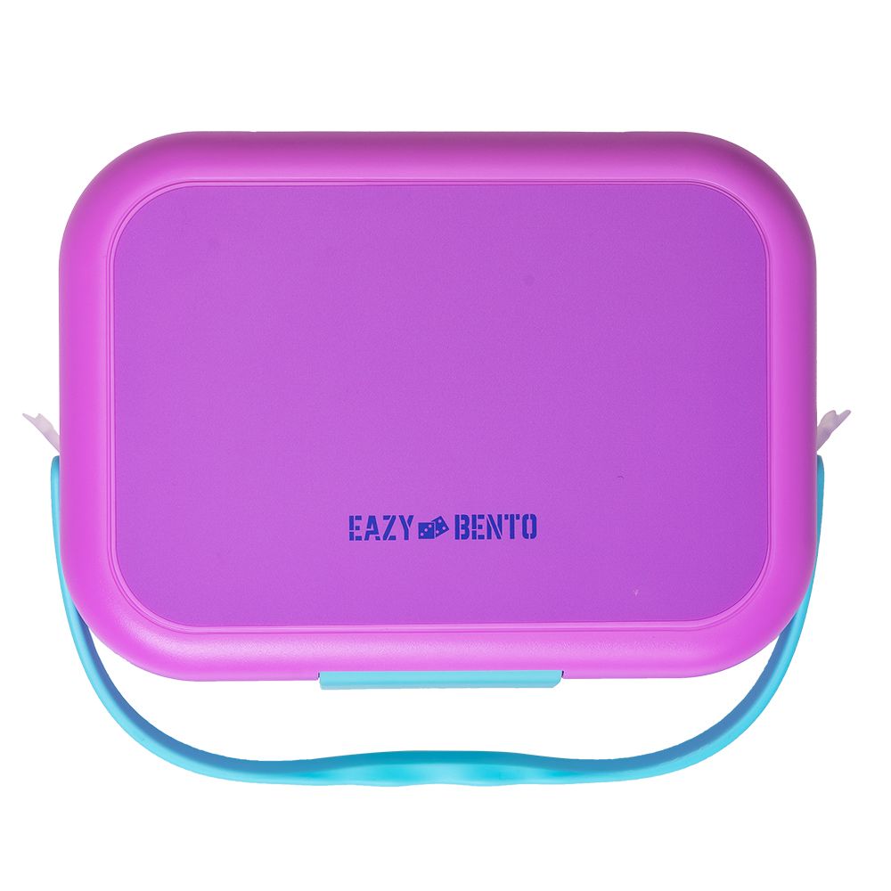 Eazy Kids - 4 Compartment Bento Lunch Box - Mat Pink