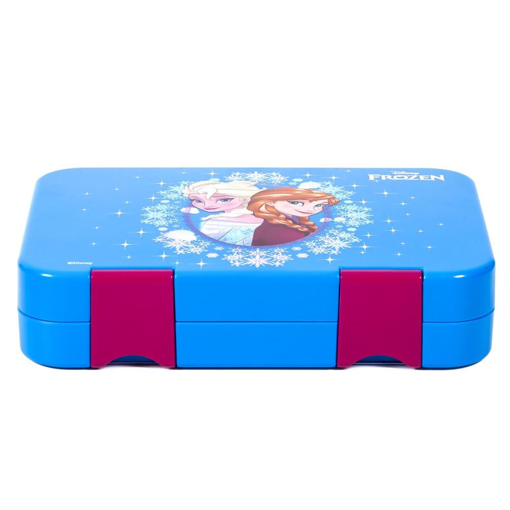 Eazy Kids - Disney Frozen Elsa Anna Bento Lunch Box - Blue - 6 Compartments