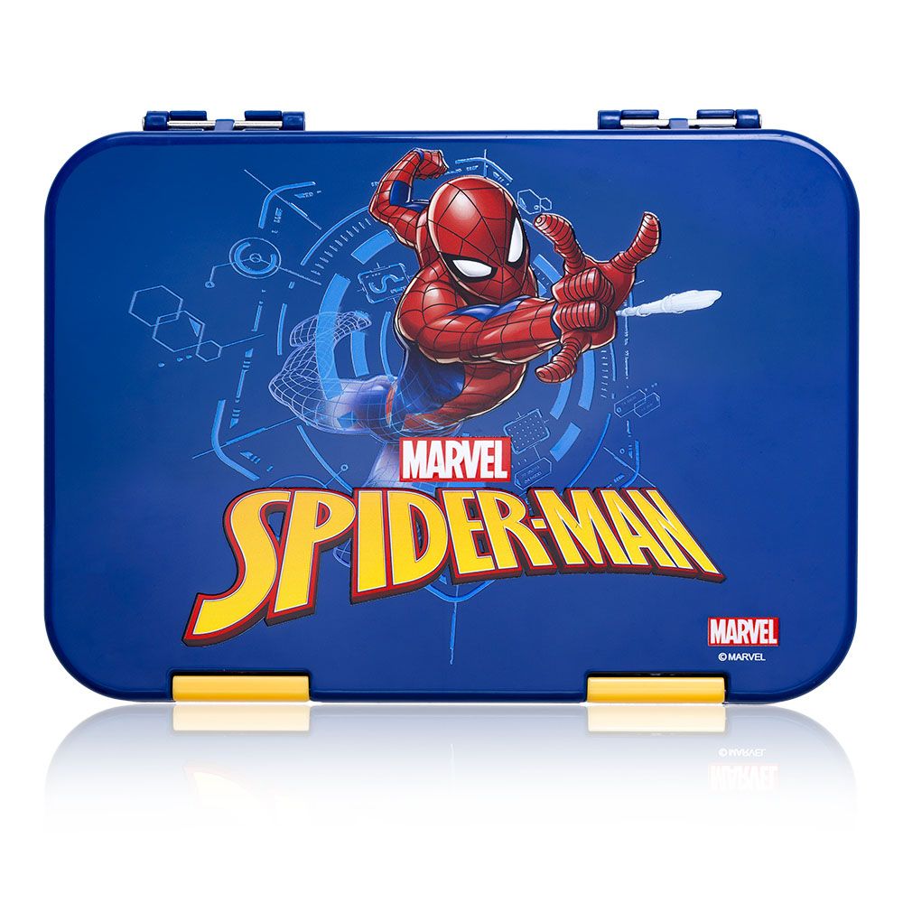 Eazy Kids - Marvel Spider-Man Bento Lunch Box - Blue - 6 Compartments