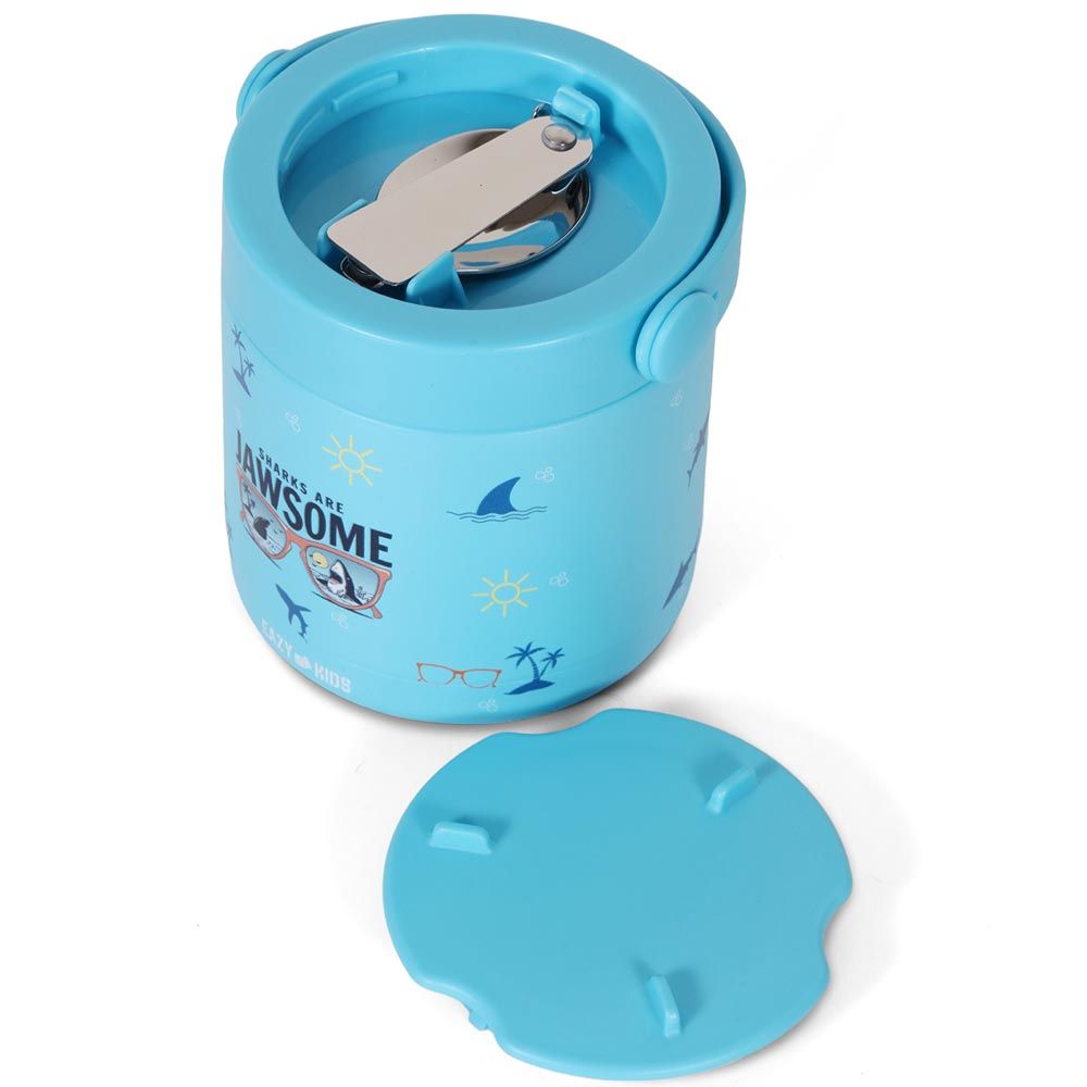 Eazy Kids - Jawsome Shark Insulated Food Jar - Blue - 350ml