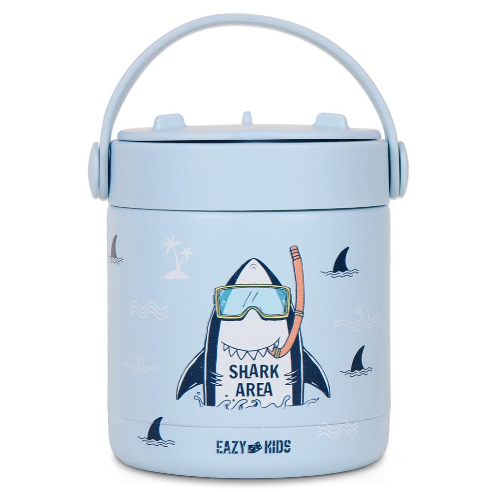 Eazy Kids - Super Shark Insulated Food Jar - Blue - 350ml